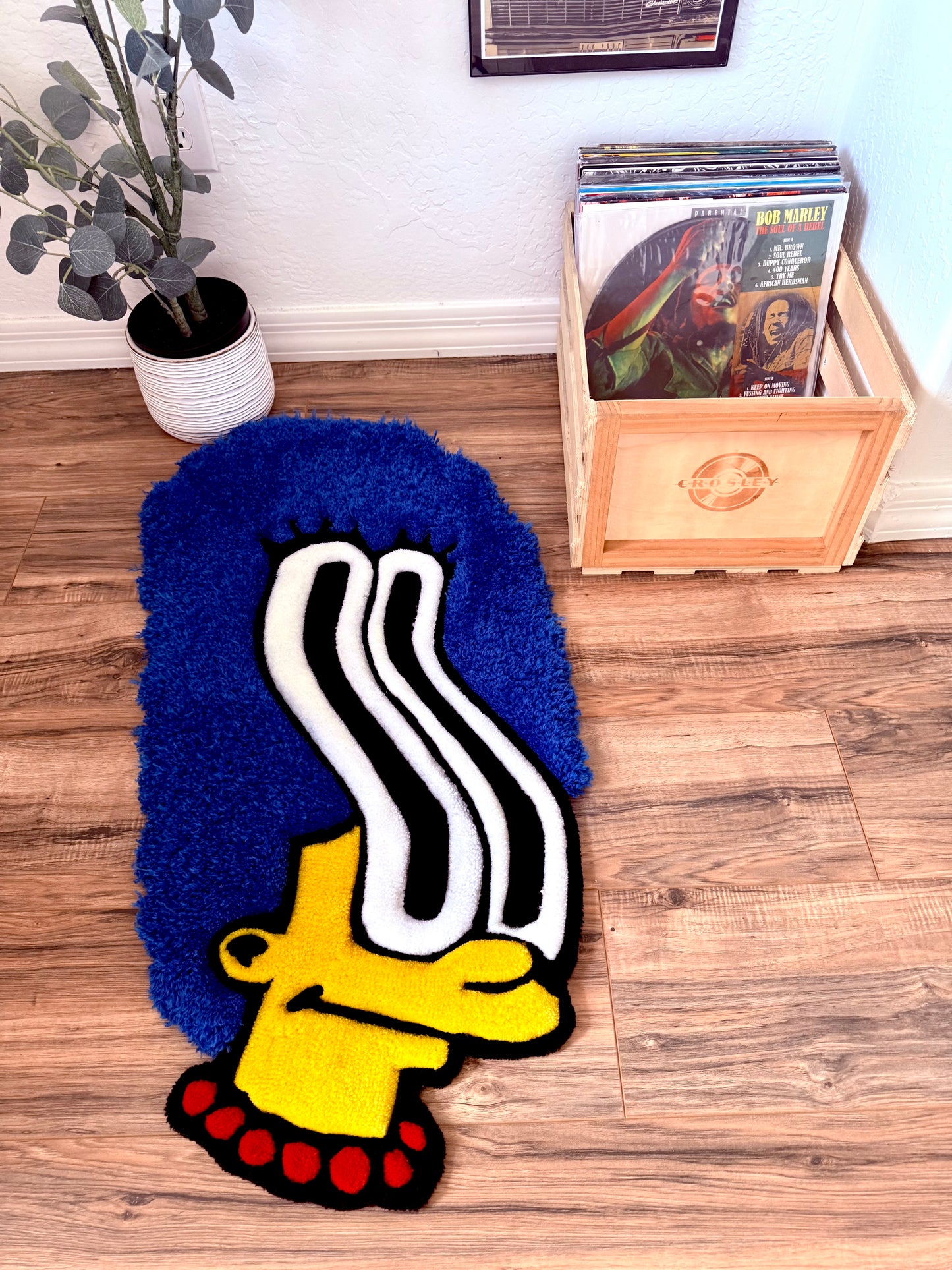 Trippy Marge Simpson Rug