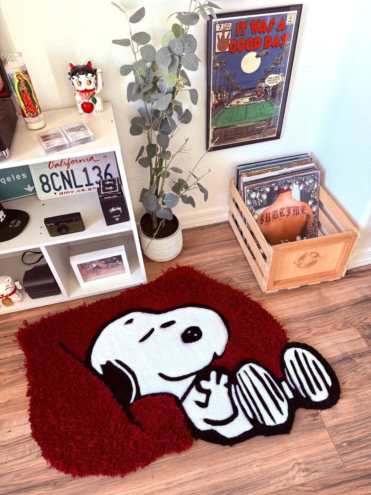 Snoopy Pillow Rug