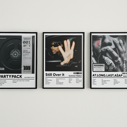 Framed Custom Album Music Posters