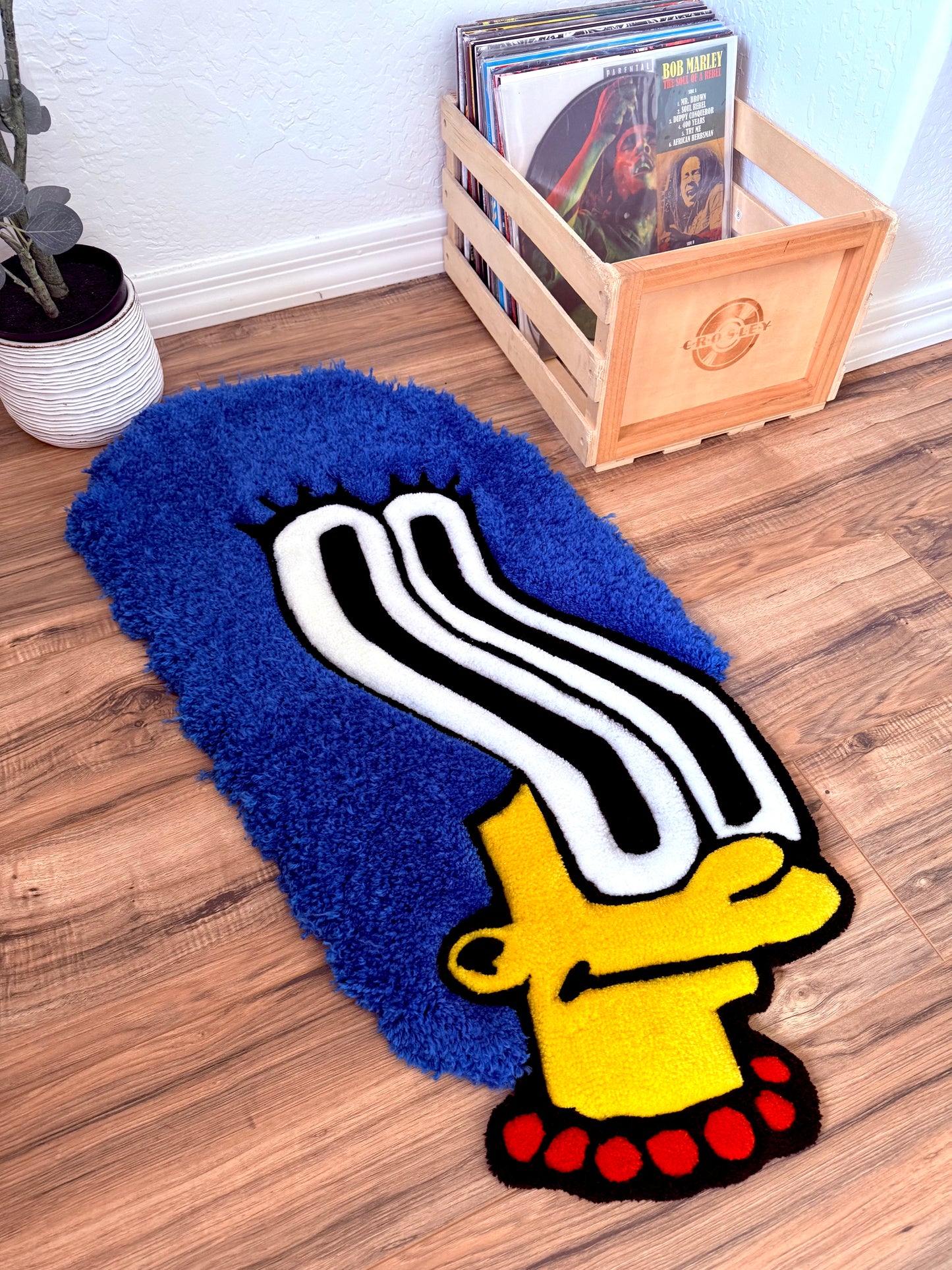 Trippy Marge Simpson Rug