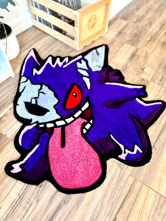 Gengar Half Skull Rug