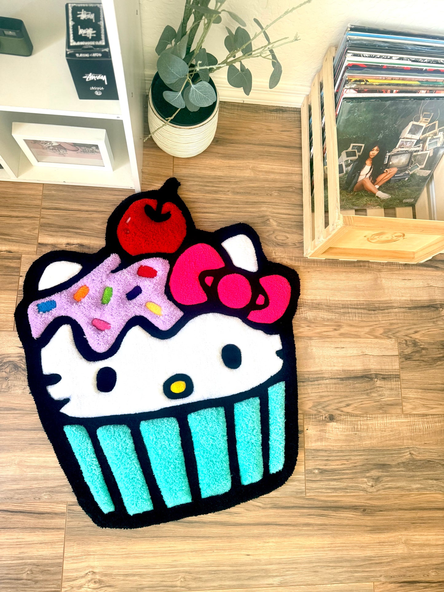 Hello Kitty Cupcake Rug