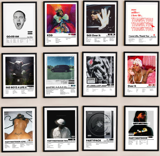 Framed Custom Album Music Posters
