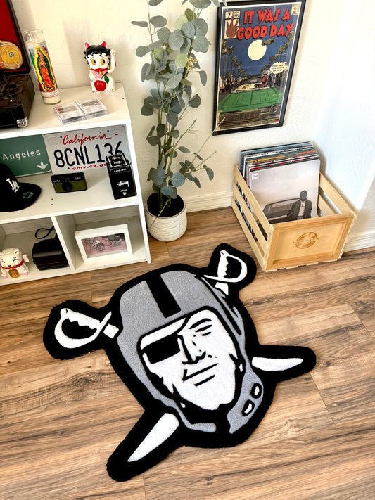 Raiders Head Rug