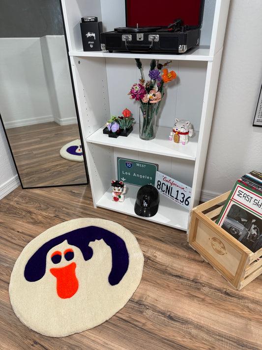Ghost Halloween Cookie Rug