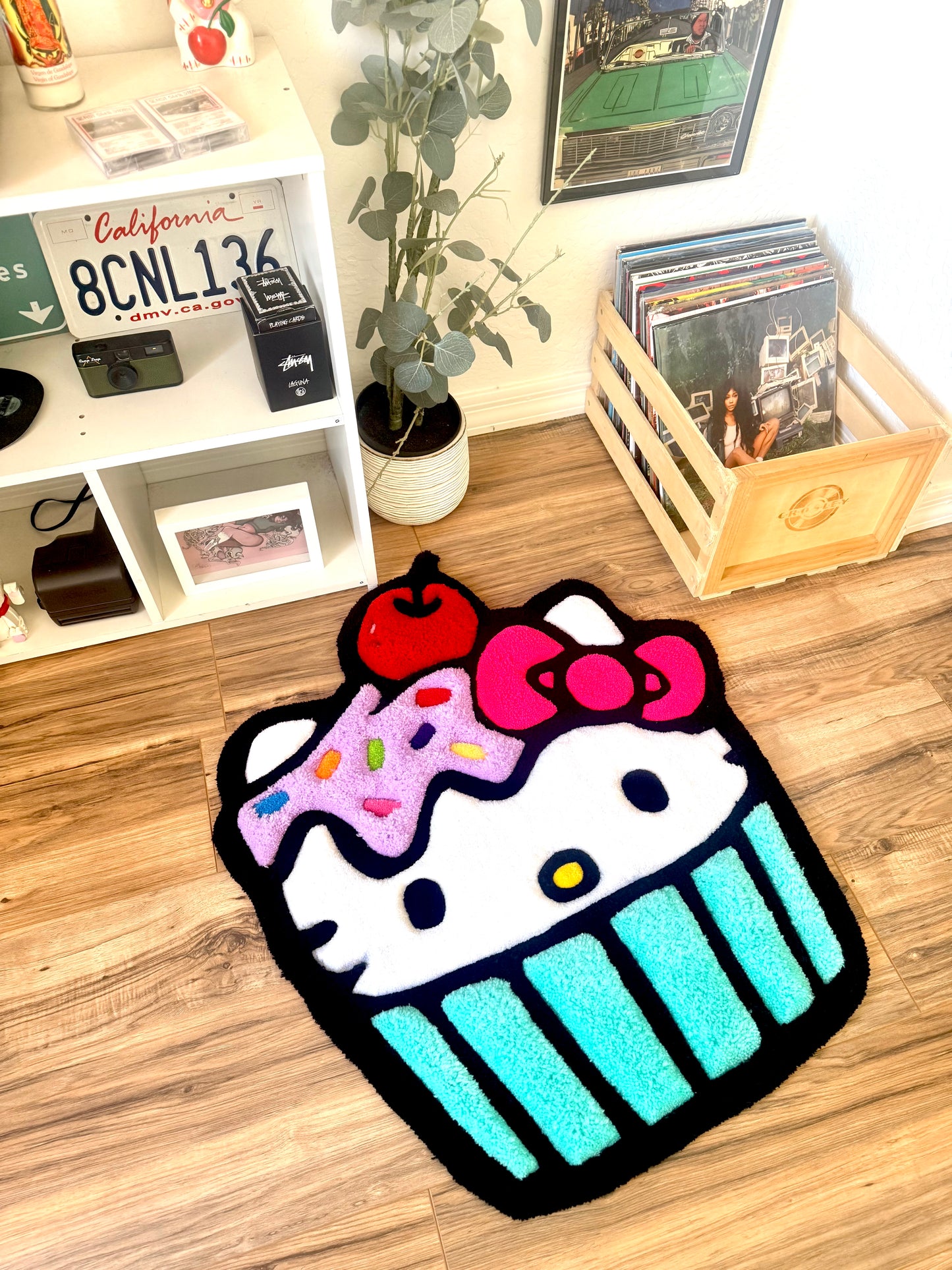Hello Kitty Cupcake Rug