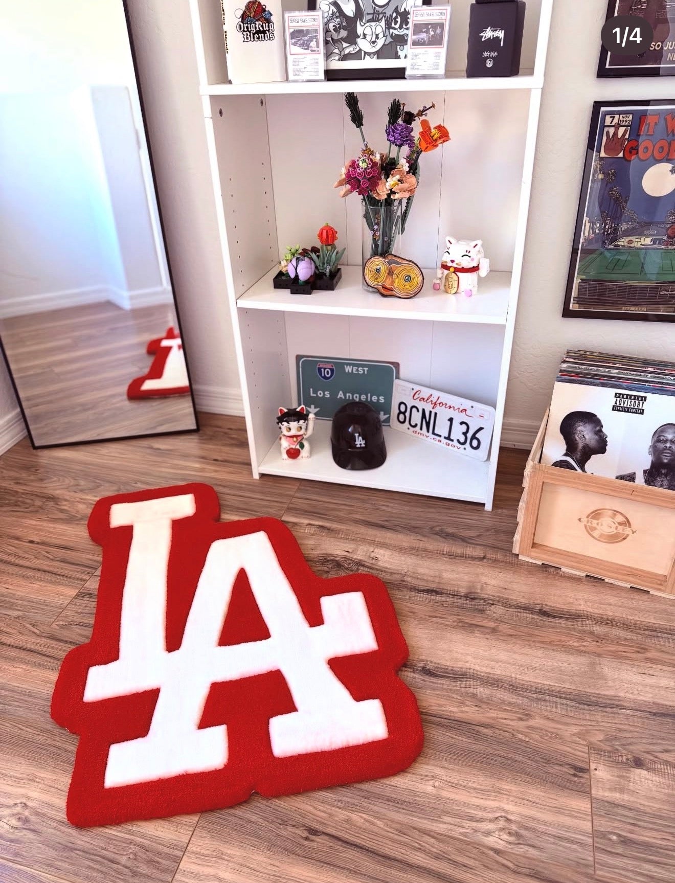 LA Dodgers Short pile Rug